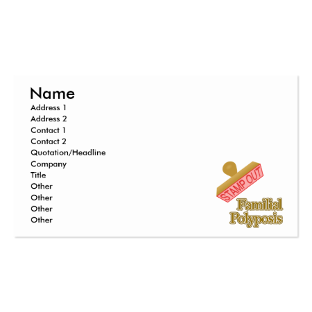 Familial Polyposis Business Card
