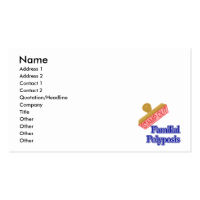 Familial Polyposis Business Card Template