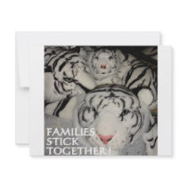 FAMILIES STICK TOGETHER TIGERS invitations