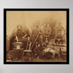 Family and Soldiers near Washington, DC 1862 Print