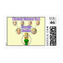 Family Battles Breast Cancer Postage
