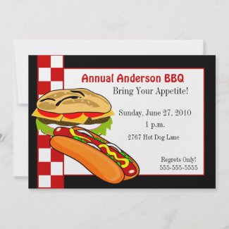 Family BBQ invitation