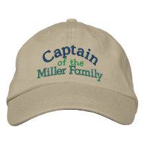 Family Captain Cap 2 by SRF - Template Embroidered Hats