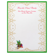Family Christmas Newsletter Letterhead by orglioness Family Christmas Newsletter Letterhead