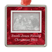 Family Christmas Picture Custom Photo Ornament ornaments