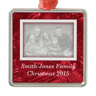 Family Christmas Picture Custom Photo Ornament