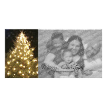 Family Christmas Tree Custom Photo Card
