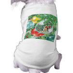 Family Christmas Tree Reflection Painting Dog T-shirt