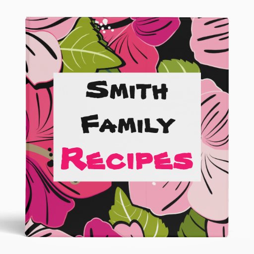 Family Cookbook 3 Ring Binders | Zazzle