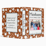 Family Cookbook - Customize - 1-inch BURNT ORANGE 3 Ring Binder