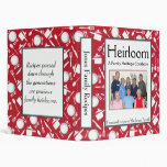 Family Cookbook - Customize - 1-inch RED Binders