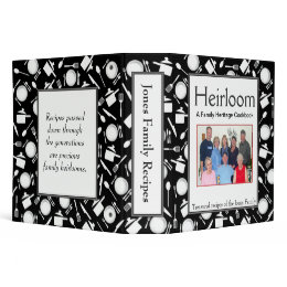 Family Cookbook - Customize 2-inch BLACK binder