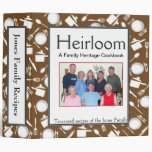 Family Cookbook - Customize 2-inch BROWN Binder