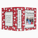 Family Cookbook - Customize 2-inch RED Binders