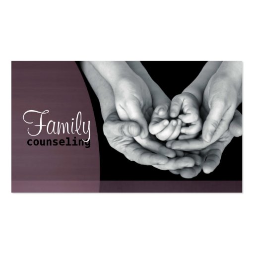 Family Counseling Business Card (front side)