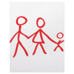 family dad mom kid letterhead