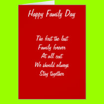 Family day cards
