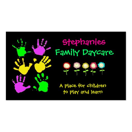Family Daycare Business Card (front side)