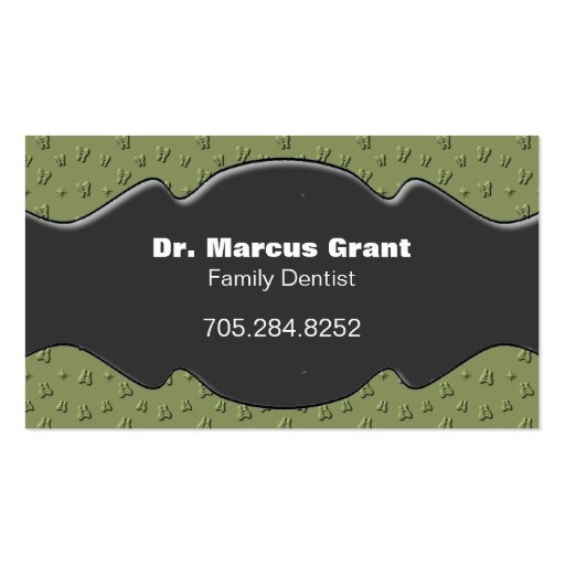 Family Dentist Business Card - Happy Teeth (front side)