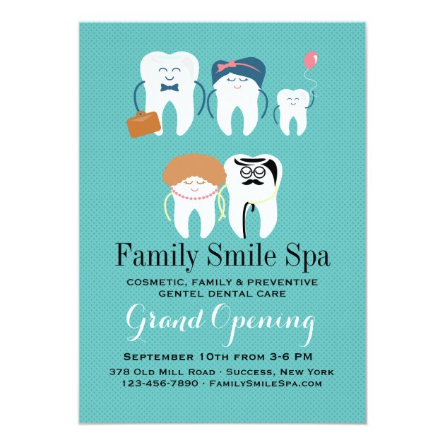 Family Dentistry Office Opening Announcement (front side)