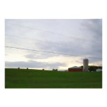 Family farm big sky dusk pretty picture art photo custom announcement