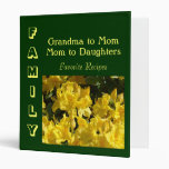 FAMILY Favorite Recipes Grandma Mom Daughters Binder