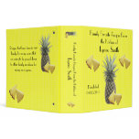 Family Favorite Recipes -- Pineapple design Vinyl Binder