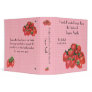 Family Favorite Recipes -- Strawberry design 3 Ring Binders
