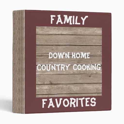 Family Favorites Cookbook-Designer Binder Cookbook | Zazzle