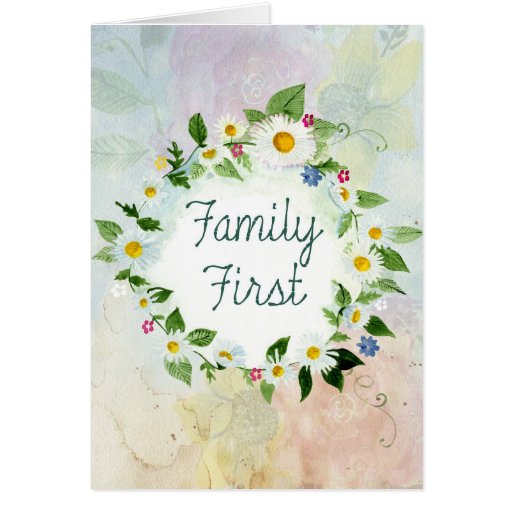 Family First Card | Zazzle