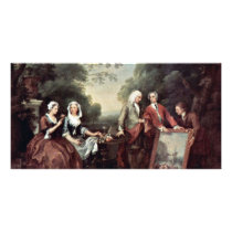 Family Fountaine Family Portrait By Hogarth, Photo Cards