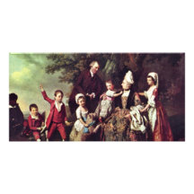 Family Group In Landscape,  By Johann Zoffany (Bes Photo Card