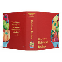 Family Heirloom Recipe Binder