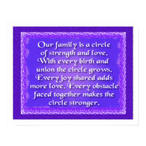family is a circle of strength posters