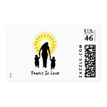 Family Is Love Sun Stamp