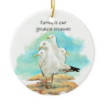 Family is our greatest treasure - Seagulls Ornament