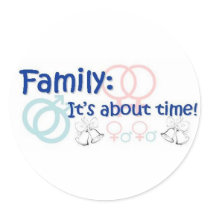 Family-It's About Time No on 8 stickers