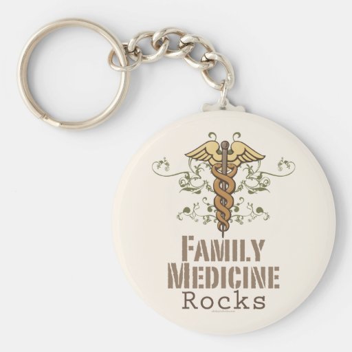 Family Medicine Rocks Keychain