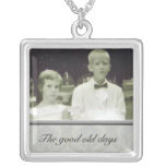 Family Memorial Photo Necklace