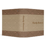 Family Memories Brown Damask Binder