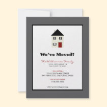 Family Moving Announcement (4.25x5.5") :: slate invitations
