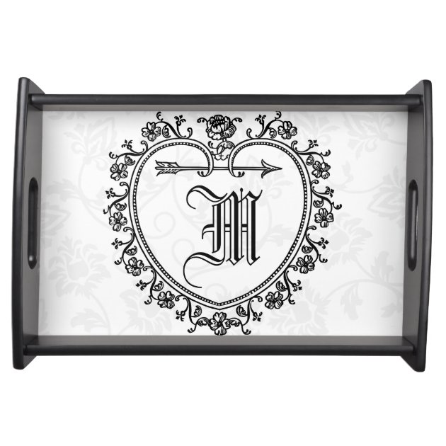 family name initials,wedding gifts service tray