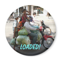 Family of 4 ... Loaded! magnets by bwillisiou Family of 4 ... Loaded! magnets