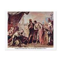 Family Of Alexander The Great By Sebastiano Ricci Post Card