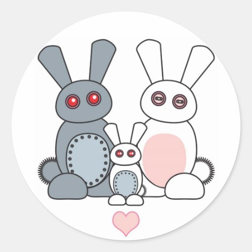 Family of Bunnies Sticker