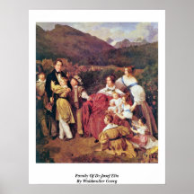 Family Of Dr.Josef Eltz By Waldmuller Georg Posters