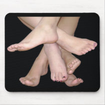 Family of Feet Mouse Pad mousepads