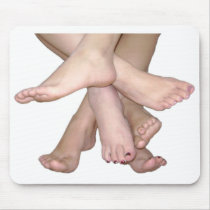 Family of Feet Mouse Pad mousepads