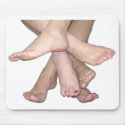 Family of Feet Mouse Pad mousepads