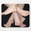 Family of Feet Mouse Pad mousepads by uniqueandkinky Family of Feet Mouse Pad mousepads